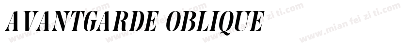 Avantgarde Oblique字体转换